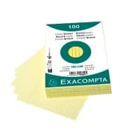 Exacompta Karteikarten 10829SE A6 Gelb 10,7 x 15 x 2,5 cm 20 Stück