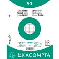 Exacompta Karteikarten 10620E 170 x 220 mm Weiß 17 x 22 x 1,1 cm 24 Stück