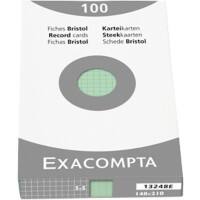 Exacompta Karteikarten 13248E A5 Grün 15 x 21,2 x 2,5 cm