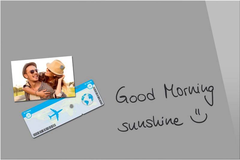 Sigel Magnetische Glastafel 40 cm Grau