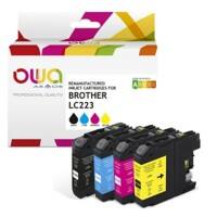 OWA LC223 Kompatibel Brother Tintenpatrone K10388OW Schwarz, Cyan, Magenta, Gelb 4 Stück
