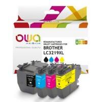 OWA LC3219XL Kompatibel Brother Tintenpatrone K10535OW Schwarz, Cyan, Magenta, Gelb 4 Stück