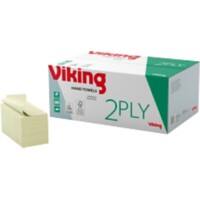 Viking Falthandtücher V-falz Grün 2-lagig 15 Stück à 250 Blatt