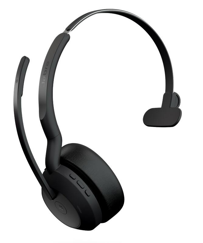 Jabra Evolve2 55 MS Headset Kabellos Mono Auf dem Ohr USB Bluetooth Mikrofon Schwarz