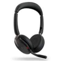 Jabra Evolve2 65 Flex MS Kabellos Headset Kopfbügel USB, Bluetooth Mit Bluetooth Active Noise Cancelling Mit Mikrofon Stereo Schwarz
