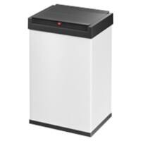 Hailo Big-Box Swing L Abfalleimer mit Schwingdeckel 35 L Weiß Kunststoff, Stahl