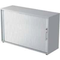 Hammerbacher Rollladenschrank 1732S/5/S/RE Grau, Silber 1.200 x 400 x 748 mm