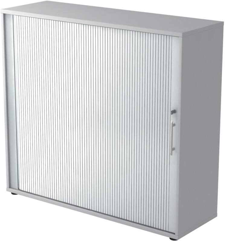 Hammerbacher Rollladenschrank Grau, Silber 1.200 x 400 x 1.100 mm