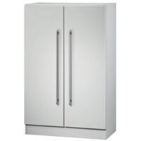 Hammerbacher Austria Regal Melaminharzbeschichtete Spanplatte 2 Fachböden 800 x 330 x 1.144 mm Grau