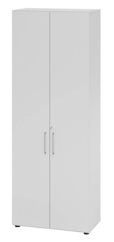 Hammerbacher Schrank Spanplatte 5 Fachböden abschließbar  Grau