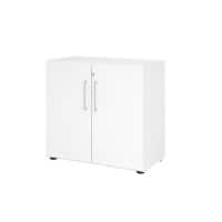 Hammerbacher Schrank Spanplatte 1 Fachboden abschließbar 800 x 420 x 746 mm Weiß