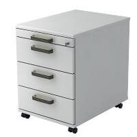 Hammerbacher Rollcontainer 4 Schübe abschließbar 428 x 580 x 590 mm