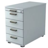 Hammerbacher Standcontainer Future 4 Schubladen Lichtgrau 42,8 x 80 x 76 cm