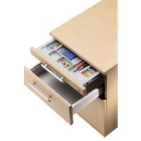 Hammerbacher Rollcontainer AC20/3 mit Aufbau Ahorn 428 x 580 x 590 mm