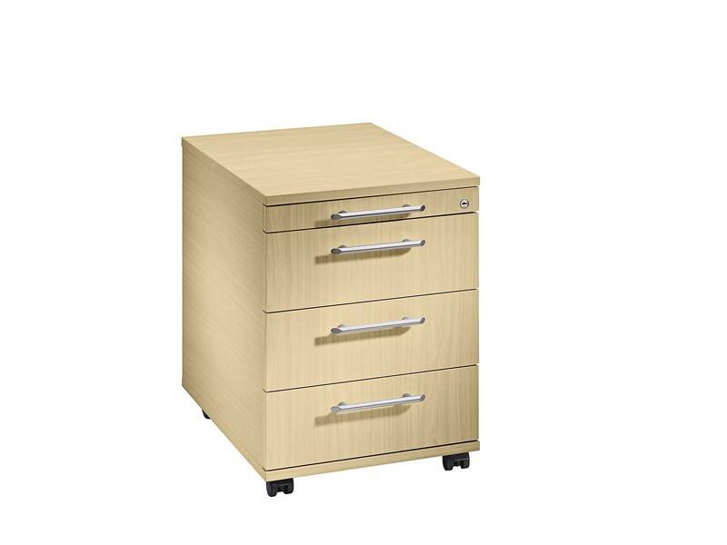 Hammerbacher Future Rollcontainer Buche-Nachbildung 42,8 x 58 x 59 cm