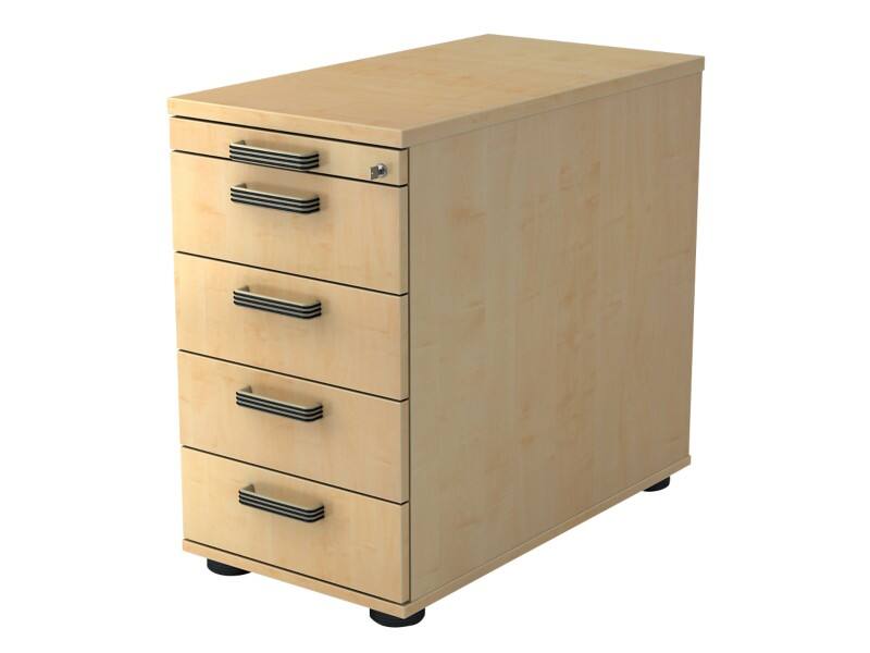 Hammerbacher Standcontainer VSC50/3/3/SG Ahorn 428 x 800 x 760 mm