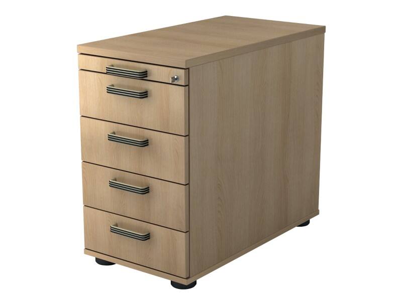 Hammerbacher Standcontainer VSC50/E/E/SG Eiche 428 x 800 x 760 mm