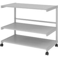 Hammerbacher Austria Stahl, MFC (Melaminbeschichtete Spanplatte) Abrollwagen 805 x 430 x 670 mm Grau