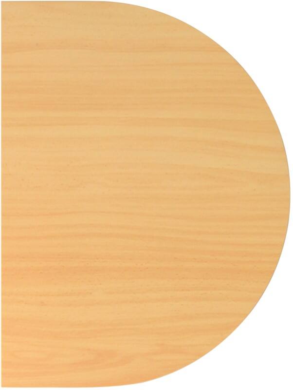 Hammerbacher Erweiterungsplatte VHA60 Buche, Silber 600 x 800 x 680 x 680 - 760 mm