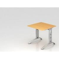 Hammerbacher VFS Höhenverstellbar Schreibtisch Buche C-Fuß 800 (B) x 800 (T) x 850 (H) mm Spanplatte, Stahl