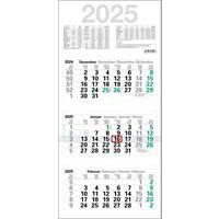 Kalender M3GL 2025 Papier Weiß Deutsch, Englisch, Französisch, Spanisch