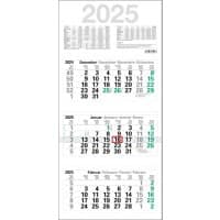 Kalender M3GL 2025 Papier Weiß Deutsch, Englisch, Französisch, Spanisch