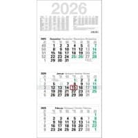 Kalender M3GL 2026 Papier Weiß Deutsch, Englisch, Französisch, Spanisch