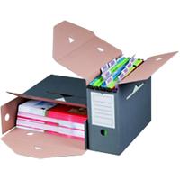 Smartbox Pro Archivbox 226161310 Pappkarton Laschen 12 cm (T) x 27,5 cm (H) Braun 33,4 cm 10 Stück