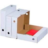 Smartbox Pro Archivbox 226110920 Pappkarton Laschen 7,5 cm (T) x 26,5 cm (H) Weiß 32,4 cm 20 Stück