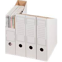 Smartbox Pro Archivbox 226111020 Pappkarton Laschen 26 cm (T) x 31,5 cm (H) Braun 7,5 cm 20 Stück