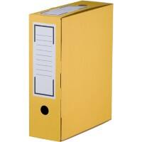 Smartbox Pro Archivbox 226151220 Pappkarton Laschen 26,5 cm (T) x 10 cm (H) Gelb 32,5 cm 20 Stück