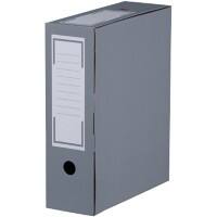 Smartbox Pro Archivbox 226161220 Pappkarton Laschen 26,5 cm (T) x 10 cm (H) Grau 32,5 cm 20 Stück