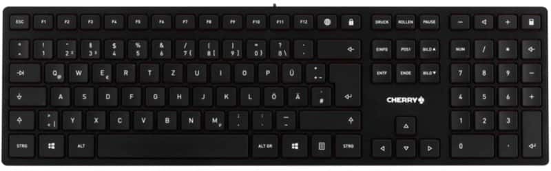 CHERRY Slim Tastatur Verkabelt QWERTZ Schwarz KC 6000