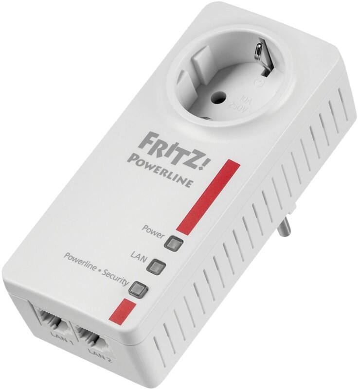 AVM FRITZ! 1220 Powerline-Adapter 1200 Mbit/s 2 x Gigabit-LAN (10/100/1000 Base-T, RJ45-Buchse)
