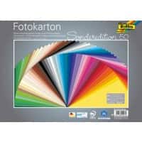 Folia Farbiges Papier Färbig Sortiert Fotokarton 300 g/m² 6125/50 99 50 Blatt