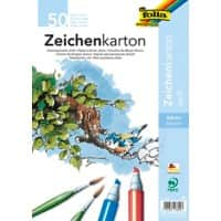 Folia Zeichenkarton Weiß Karton A4 200 g/m² 8600 50 Blatt