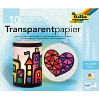 Folia Bastelpapier Färbig Sortiert Transparentpapier 42 g/m² 800 25 Stück à 10 Blatt
