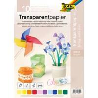 Folia Bastelpapier Färbig Sortiert Transparentpapier A4 115 g/m² 87409 5 Stück à 10 Blatt