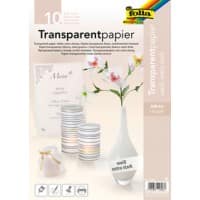 Folia Bastelpapier Weiß Transparentpapier A4 115 g/m² 87400 5 Stück à 10 Blatt