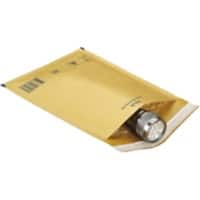 RAJA Luftpolstertasche Papier, Luftpolsterfolie Braun Ohne Fenster 210 (B) x 120 (H) mm Verschlusslasche 75 g/m² 100 Stück