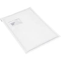 RAJA Luftpolstertasche Kraftpapier, PE (Polyethylen) Folie Weiß Mit Fenster 265 (B) x 175 (H) mm Verschlusslasche 78 g/m² 100 Stück