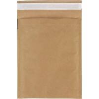 RAJA Luftpolstertasche Kraftpapier Braun Ohne Fenster 162 (B) x 229 (H) mm Verschlusslasche 110 g/m² 75 Stück