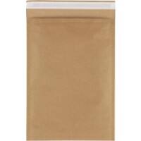 RAJA Luftpolstertasche Kraftpapier Braun Ohne Fenster 240 (B) x 340 (H) mm Verschlusslasche 110 g/m² 75 Stück