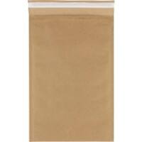 RAJA Luftpolster-Luftpolster-Versandtaschen Kraftpapier Braun Ohne Fenster 245 (B) x 381 (H) mm Verschlusslasche 110 g/m² 100 Stück