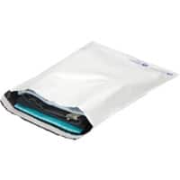 RAJA Versandtaschen PE (Polyethylen) Ohne Fenster 500 (B) x 450 (H) mm Verschlusslasche Weiß 100 Stück