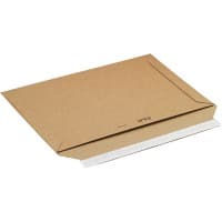 RAJA Rigipack Versandtasche Pappe 360 (B) x 250 (H) mm Braun 100 Stück