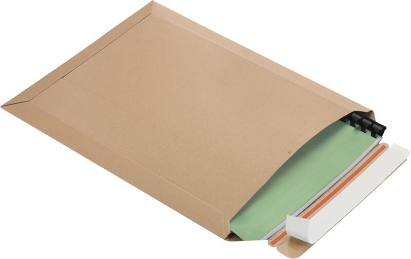 RAJA Versandtasche Pappe 240 (B) x 315 (H) mm Braun 100 Stück