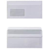 Viking Briefumschlag Mit Fenster DL 220 (B) x 110 (H) mm Haftklebend Weiß 75 g/m² 100 Stück