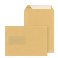 Niceday Briefumschlag Mit Fenster DIN C5 229 (B) x 162 (H) mm Haftklebend Braun 90 g/m² 500 Stück