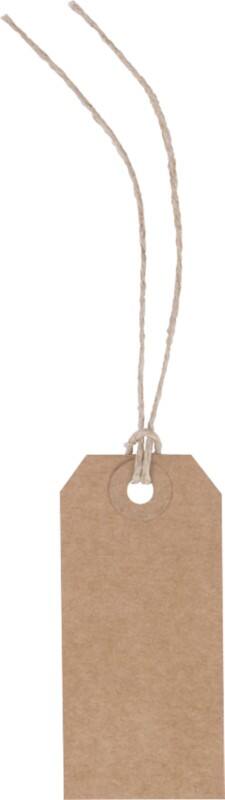 RAJA Hängeetiketten Karton Braun 3,8 x 8 cm 1000 Stück